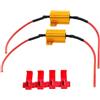 r2digital® Resistenze per Led auto e moto 21W con 4 morsetti, Decoder led 25W per Frecce e LUCI DIURNE, Resistenze led canbus, Resistenze led indicatori di direzione (Resistenze 21w)