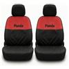 Auto Accessori Lupex Coprisedili Compatibili per Panda Terza serie (2012 al 2022), Set Sedili Anteriori in Tessuto, Protezione Sedili, Facili da Installare, Made in Italy (Rosso - Nero)