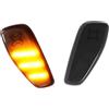 Btnuahq Indicatori Direzione Ripetitore Avvertimento Riflessione Anteriore LED Luci Posizione Laterali Parafango Indicatore Direzione Lampada LED Per Jeep Per Renegade BU 14-2021 Direzione Dinamico(Smoked Len