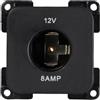 HABA C-Line Presto Inprojal CBE - Presa da 12 Volt, per camper, roulotte, colore: Nero