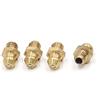 A ABSOPRO Grasso Raccordo per Ingrassatore Testina M6x1mm Zerk Ottone Grasso Ugelli (Set 4)