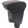 YJYWZH PORTATUTTO TOYOTA Yaris Hybrid 2015-2021 CENTRALE CENTRALE CON 4 PORTE USB PORTA BICCHIERI DOPPIO STRATO ACCESSORI NERO (4 tratto)