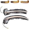 Yoegerery Indicatori di direzione dinamici a LED nello specchietto retrovisore per Audi A3 8V S3 RS3 2013-2020 (Transparent)