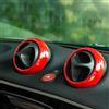 HaiZer 4 pezzi, per Smart New 453 Fortwo 2015 2016 2017 2018 2019 2020 Condizionatore d'aria per auto Presa d'aria Adesivo decorativo di ricambio Accessori per copertura bocchetta aria ABS,Rot