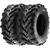 SunF A024 25x10-12 25x10x12 Quad ATV UTV Fango pneumatico A/T 6PR TL 70J E4 Mark, set di 2 pezzi