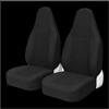 NOKRGQW Coprisedili Auto Per Zoe Per Aygo Per Citroen C1 Un Paio Di Coprisedili Anteriori Auto Universali Per La Maggior Parte Delle Auto Protezione Per Sedili A Secchiello Coprisedile Auto(2pcs BLACK)