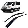 CarJoy Deflettori d'aria, deflettori laterali, compatibili con Ford Transit MK8 MK9 2014-2024, parapioggia, deflettori adesivi, 2 pezzi