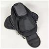Generisch Nero 32 x 18 x 13 cm Borsa tubolare per moto, tessuto Oxford, zaino da serbatoio, impermeabile, super forte, magnetico, multifunzione, adatto per ciclismo, navigazione