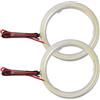 Qasim 1 coppia di LED COB Fari Angel Eyes con Copertura in Plastica 60MM 45SMD Bianco Anello Halo Occhi d'Angelo per Auto Moto per DRL Diurna Faro Fendinebbia DC12V