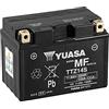 Yuasa Batteria moto Yuasa TTZ14S AGM - Senza manutenzione - 12 V 11.2 Ah - Dimensioni: 150 x 87 x 110 mm compatibile con HONDA NV750, Shadow Slasher 750 2001