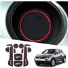 Ruiya Compatibile con Nissan Juke F15 2010-2019 Tappetini Antiscivolo, Auto PVC Tappetini in Gomma Tappetino Bracciolo Antiscivolo Juke Interno Tappetini Accessori Nissan Juke F15