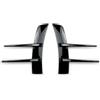 BAONITOU Canard Spoiler per Auto per Fiat 500 / 500E / 500L / 500X / 500, Coltello da Vento sul Fianco Spoiler Paraurti Anteriore Nero L'anti-collisione del Paraurti Dell'auto