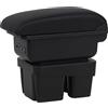 YJYWZH Bracciolo Auto per VW Golf 7 MK7 2015 2016 Console Centrale a Doppio Strato Grande Scatola di Immagazzinaggio (Cuciture Nere)