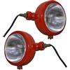 APSMOTIV Trattore Fari Assemblaggio Faro Anteriore Luci Con 12v Lampadine per David Brown 700 800 900 1200 1400 Serie Massey Ferguson 35 35X 65 765 Custodia/IH Trattore B275 B250 B414 B444 Rosso