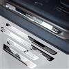 MEIYANFA 4 Pezzi Acciaio Inox Battitacco per Auto Sticker per Jeep Avenger Hybrid EV 2023 2024 2025, Esterno Battitacco Protezione Plates Anti-Graffio Scuff Adesivi