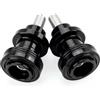 CCYYMOWOK 2 Pezzi M6 Nottolini Moto Accessori per SR50 RSV4 RS457 RS 457 RSV1000/R RS660 Tuono 660 V4 1100RR Pegaso 650 Tuareg 660 Shiver 750 Nottolini forcellone posteriore per cavalletto alzamoto (Nero)