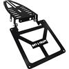 Generico Portatarga per KTM TM Husqvarna 125 300 450 Nero Pieghevole Universale Adattaible Moto Enduro Motard