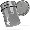 MAGIC BUCKET | Set di secchio per lavaggio auto, lavabile a mano grigio con secchio abbinato | 5 sfere US circa 20 litri | compatibile con Grit Guard, Detail Guardz Dirt Lock, Chemical Guys Dirt Trap
