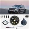 D'ANGELO 1988 Kit Ruotino di Scorta 19 compatibile con Mercedes GLC con Cric, Chiave, Bulloni, Guanti e Sacca