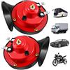 JOEBO Clacson da Treno 24V for Camion, clacson a Lumaca ad Aria rumorosa, Kit clacson da Treno Impermeabile da 300 Db for motociclette (2PCS)/80