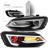 VLAND Faro adatto per Polo MK5 6R 6C 2009-2017 (non adatto per Polo GTI/1.2 TSI/R), Devil's Eye