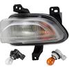 EASYSHOP24H Fanale Fanalino Freccia Luce Diurna Anteriore Destro Compatibile Per Renegade dal 2014 Luce Faretto Paraurti Lato Passeggero Con Portalampade e Lampadine