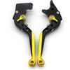EIMMLSX Leve Freno Frizione Per Keeway Per RKF 125 2019 2020 2021 2022 2023 Per RKF125 CNC Leva Freno Frizione Estensibile Pieghevole Per Moto MANIGLIE LEVE Leve Frizione Freno(Oro)