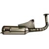 YWQJIOPM Tubo Moto Scarico Tubo di scarico per moto modificato, scarico completo per Bws100 4vp, scooter 100cc 125cc 4vp V8