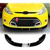 IDENUONA Kit splitter labbro spoiler paraurti anteriore per Ford Fiesta MK7 2008-2012 2009 nero