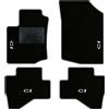 QUEMAR Tappetini Auto per Citroen C1 2005-2013, Bordo Antracite, 4 Ricami | Kit Tappeti Moquette e Gomma su Misura / Set 2 Anteriori + 2 Posteriori / Ricami e Colori Personalizzati / Antiscivolo
