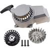 Gtdtixc Motorino Avviamento Per Mini Moto, Quad, Scooter, 47cc, 49cc, 50cc, Moto Da Cross Avviamento Strappo Volano Avviamento Motorino Avviamento Elettrico(Argento)