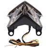 Kuuleyn Fanale Posteriore per moto, fanale Posteriore a LED per moto Fanale Posteriore per fanale Posteriore per Kawasaki Z800 2013 2014(Nero)