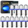 Qasim Led 10-Pack DC 6V / 6.3V Lampadina LED blu T4w BA9S 44 47756 1847 Indicatore luminoso a flipper a cuneo Indicatore luminoso per quadro strumenti per auto Lampade a grappolo retromarcia interne