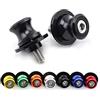 RockMute Forcellone Spools Sliders Per DUCATI Multistrada 950/S 2017 2018 2019 2020 MTS950 Moto Posteriore Bobine Vite Bolt 8mm (nero)