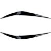 IDENUONA Copertura per Palpebra e Sopracciglio del Faretto Anteriore in Fibra di Carbonio Look Nero Lucido per BMW X1 F48 2016-2021
