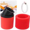 QAZAKY 38 millimetri 39 millimetri 40 millimetri 1.5 Sostituzione filtro rosso angolata doppio Schiuma Pod Aria Sportivo per 50cc 90cc 110cc 125cc 150cc GY6 del motociclo ATV