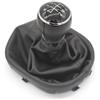 Viviance Pomello del Cambio 5/6 Velocità Cuffia Copri Cuffia compatibile con VW Caddy 2 II MK2 2004-2009 compatibile con Touran 2003-2010 - 6 Velocità