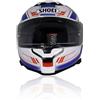 MOTADD Kit adesivi per casco Shoei Neotec III (Blu-Rosso)