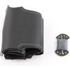 BHGMGEBLV Coprivolante Per Ford Per Fiesta 2008-2013 Per Ecosport 2013-2016 Coprivolante In Pelle Nera Per Auto Coprivolante Per Auto(Grey thread)