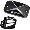 CCYYMOWOK 2 pezzi Moto Accessori Per Benelli TRK 502 X 502X 702X trk502x trk702x Leoncino 500 Protezione del Copertura Serbatoio Olio Freno Posteriore e Anteriore in Alluminio (Nero)