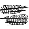 XTevu AMG Line Griglia paraurti anteriore - Griglia cornice fendinebbia per Mercedes-Benz Classe C W205 C205 S205 AMG Line 2015-2018 - Griglia paraurti anteriore fendinebbia