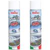 Rhütten 2X Spray Auto Antighiaccio Parabrezza Antigelo Deghiacciante 400ml, Maxi Formato, Adatto per Ogni Genere di Vetro, Facile da Utilizzare, Scioglie Deterge Previene Protegge (2 Pezzi)