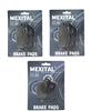 MEXITAL Pastiglie freno Semi-metallico Anteriori + Posteriore per CB 600 F Hornet (F7/F8/F9/FA/FB/FC) (07-13) / CBR 600 F (FB/FC) (11-13)