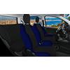 Rebeca Shop® Coprisedili Auto Compatibili per Panda Seconda Seconda e Terza serie (mod.169 e 310) Made in Italy Set anteriori e posteriori (Schienale 50-50, Nero/Blu)