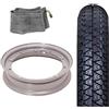 Generic Kit Ruota Completa Gomma Camera Cerchio 3.50/10 350 10 Per Piaggio Vespa PX 125 150 200
