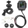 Ejoyous di Monitoraggio della Pressione dei Pneumatici Moto, di Monitoraggio della Pressione dei Pneumatici TPMS Sensore di Pressione dei Pneumatici Wireless Manometro della Pressione