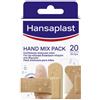 BEIERSDORF SpA Hansaplast Cerotti Hand Mix Pack, Cerotti flessibili per mani e dita, 20 pezzi in 5 formati