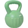SPORTNOW Kettlebell Palla 6 kg, Bilanciere Riempito di Sabbia per Principianti Allenamento a Casa, 17x17x23 cm, Verde | Aosom Italy