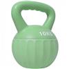 SPORTNOW Kettlebell Palla 6 kg, Bilanciere Riempito di Sabbia per Principianti Allenamento a Casa, 21x21x27 cm, Verde | Aosom Italy