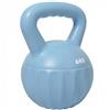 SPORTNOW Kettlebell Palla 6 kg, Bilanciere Riempito di Sabbia per Principianti Allenamento a Casa, 17x17x23 cm, Blu | Aosom Italy